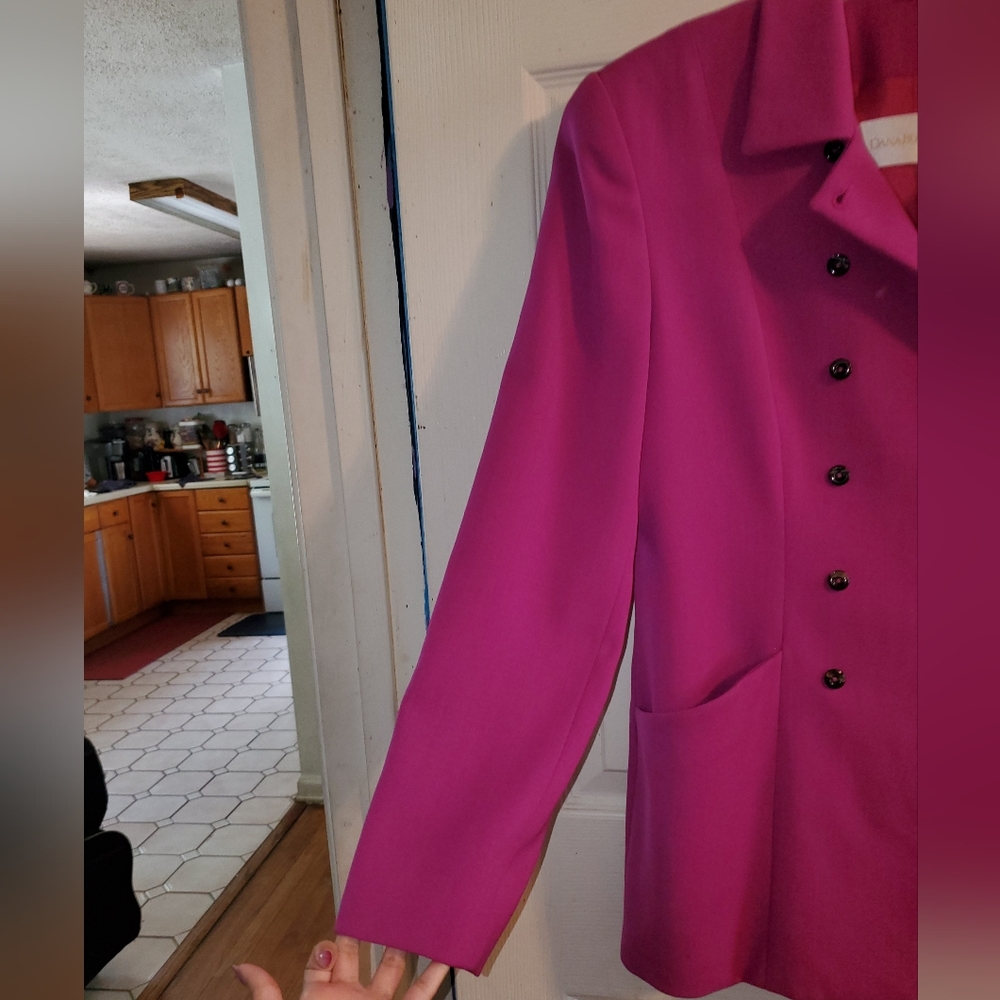 5 for $25 | Dana Buchman Classic Double Breasted Blazer Suit Jacket - Picture 5 of 16